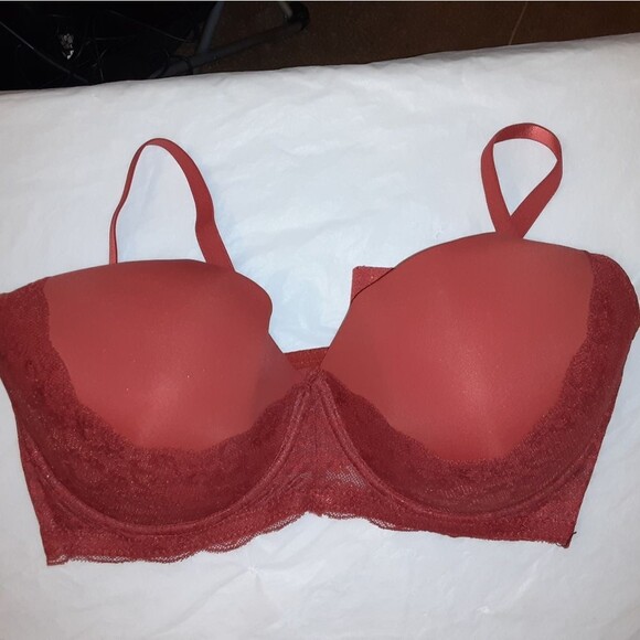 Youmita 40DDD Red Floral Lace Bra NWT - Picture 2 of 12